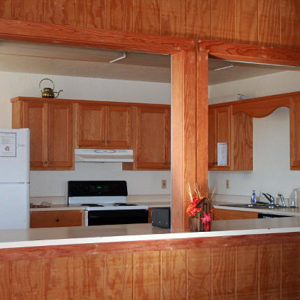 Peach Country RV Park clubhouse kitchen