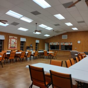 Rec Hall  seats approx. 80